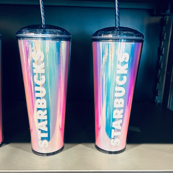 Starbucks Chromatic Iridescent Dome Tumbler Cold Cup 24oz Summer 2023 Release - Picture 16 of 16